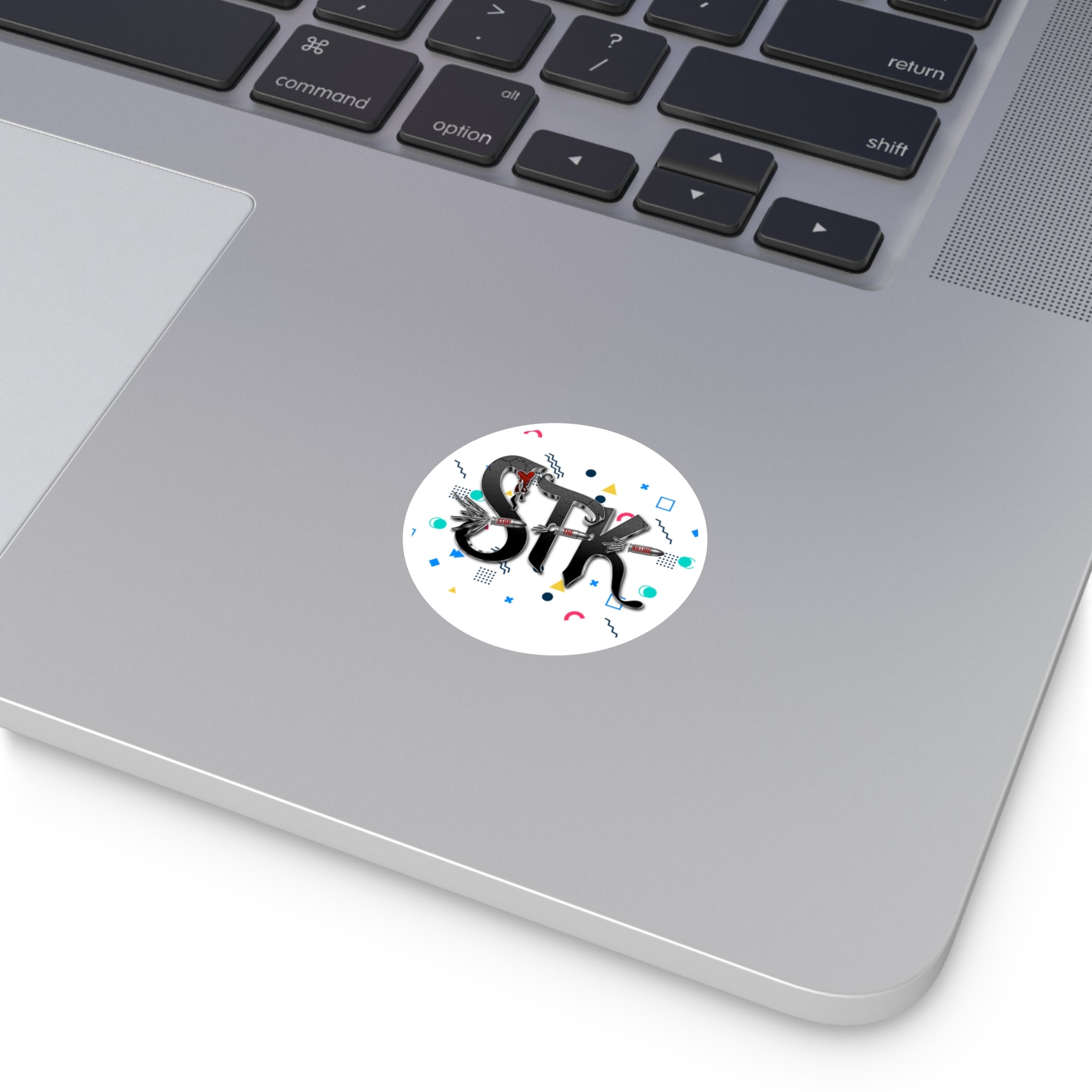 STK Ricochet Confetti Round Stickers, Indoor\Outdoor