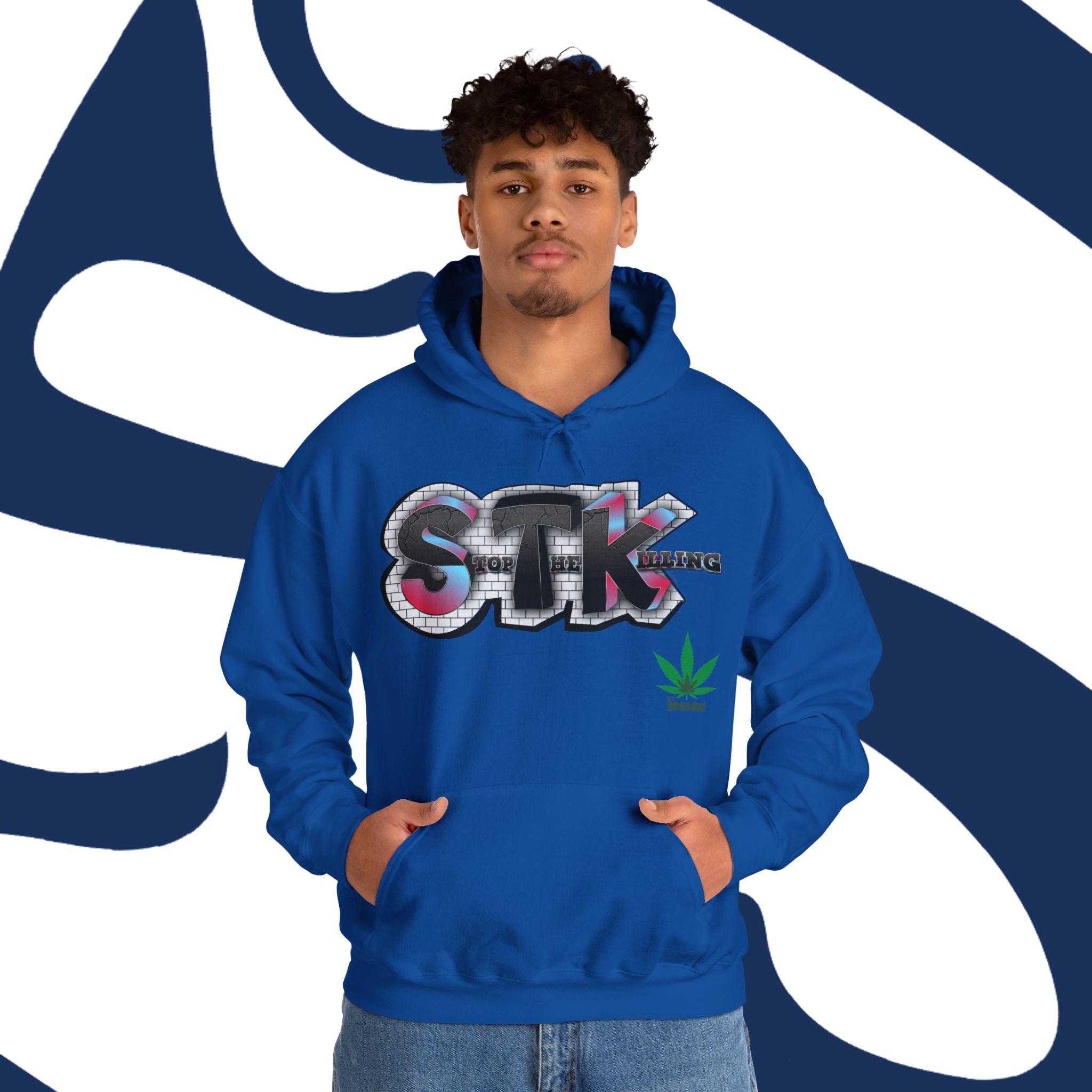 STK Graffiti Leaf Unisex Hooded Sweatshirt