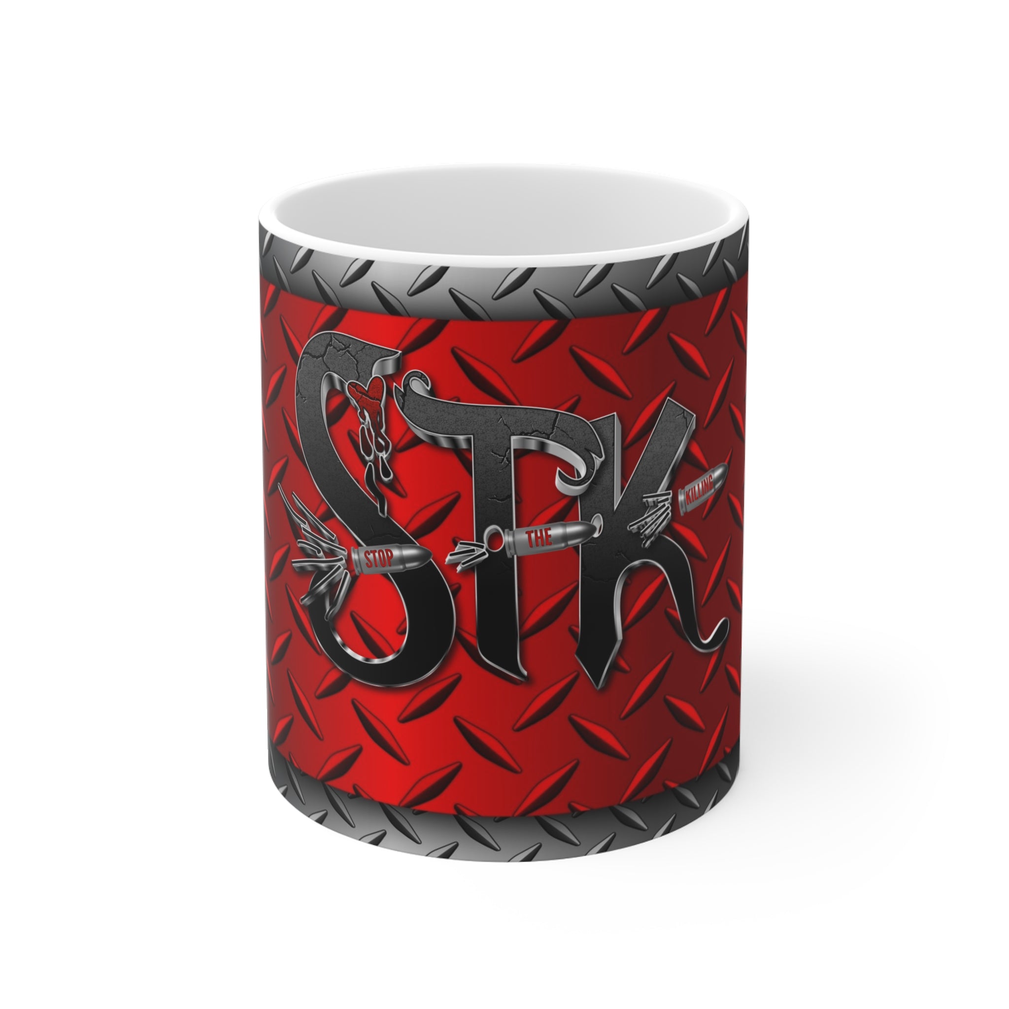 STK Ricochet Red/Silver Mug