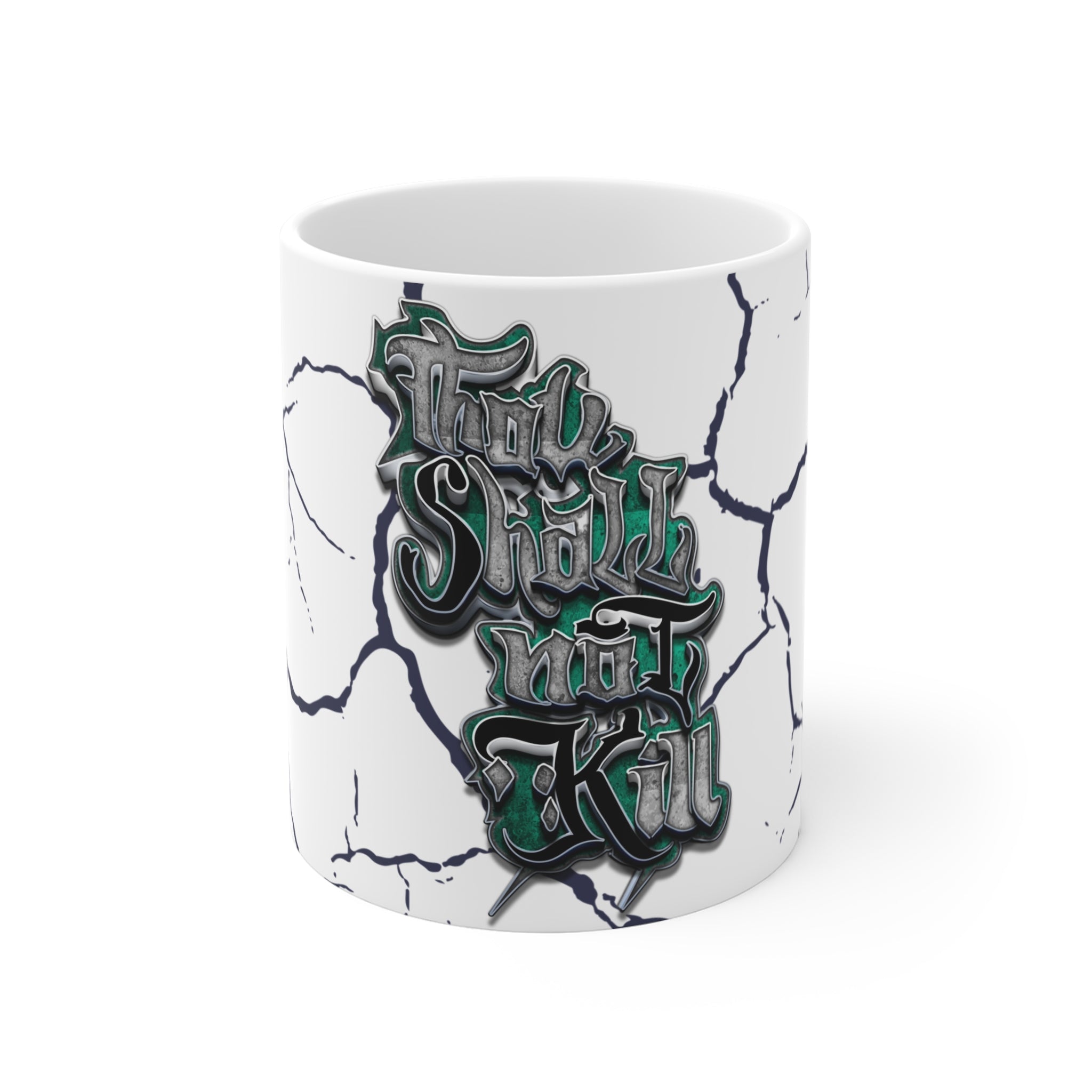 STK Green Thou Shall Not Kill Mug 11oz