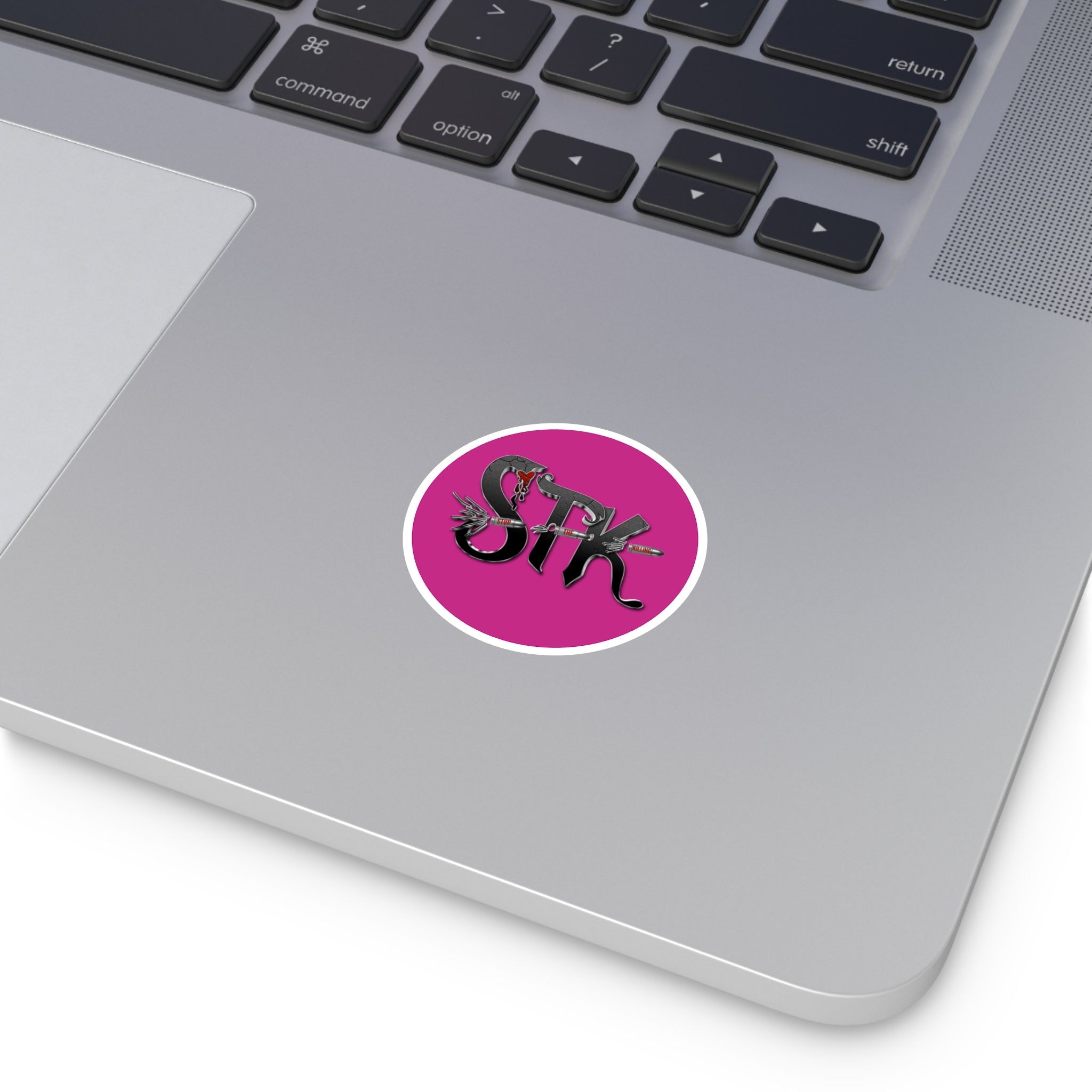 STK Ricochet Magenta Round Stickers, Indoor\Outdoor