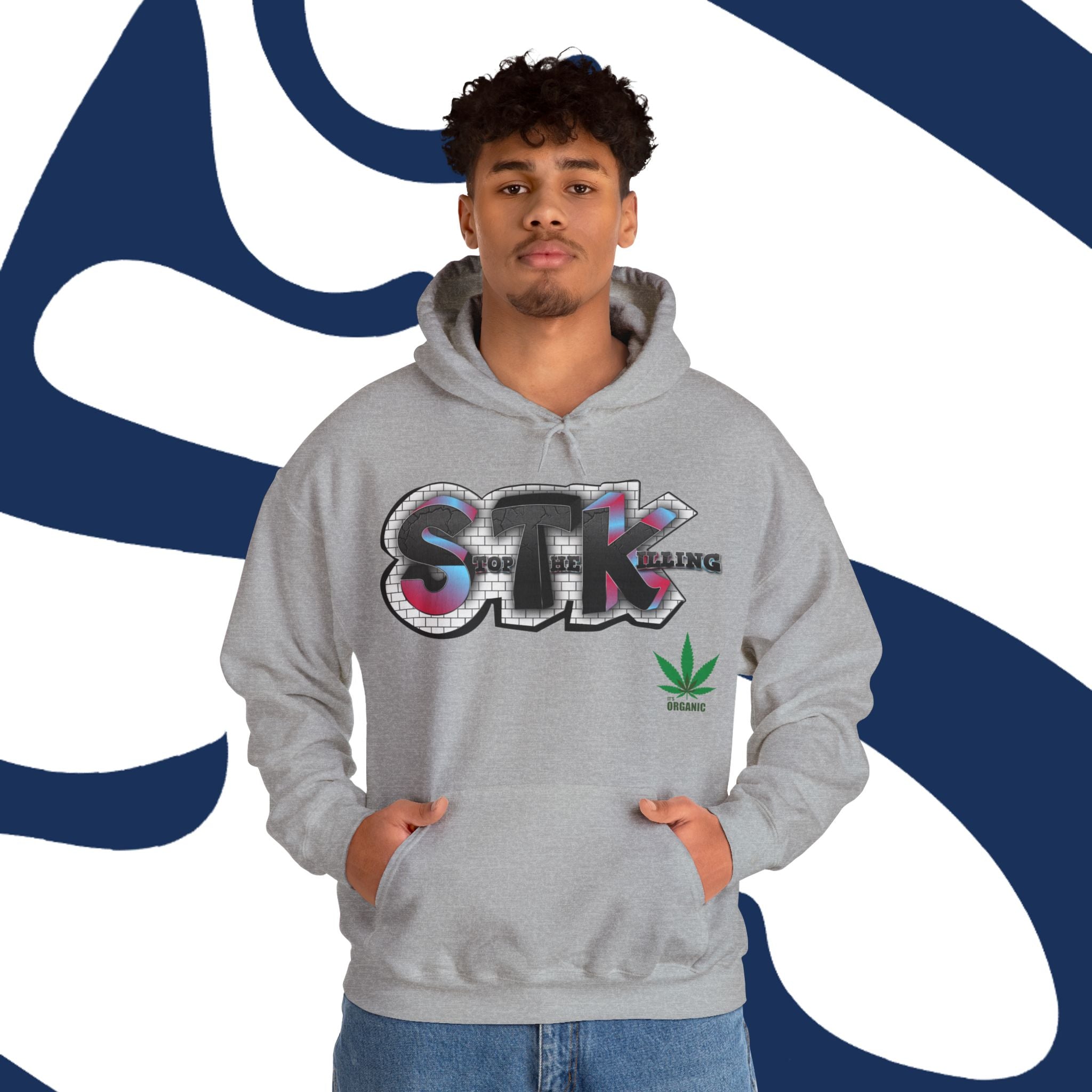 STK Graffiti Leaf Unisex Hooded Sweatshirt