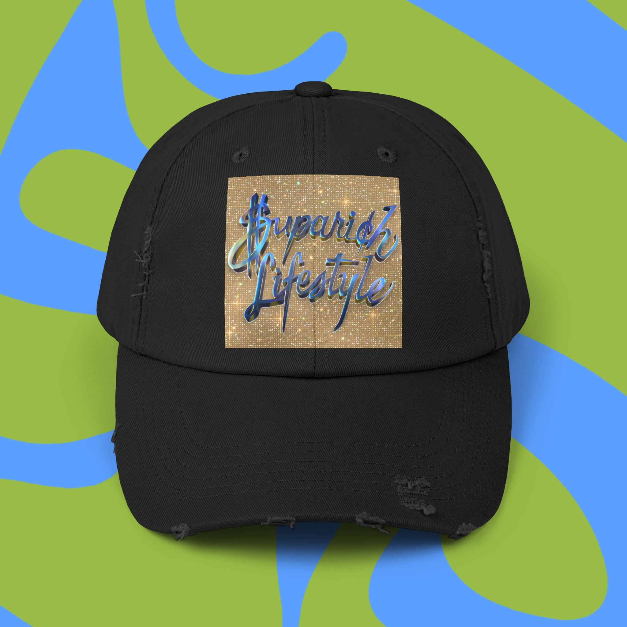 Suparich Lifestyle Holo/Gold Unisex Distressed Hat