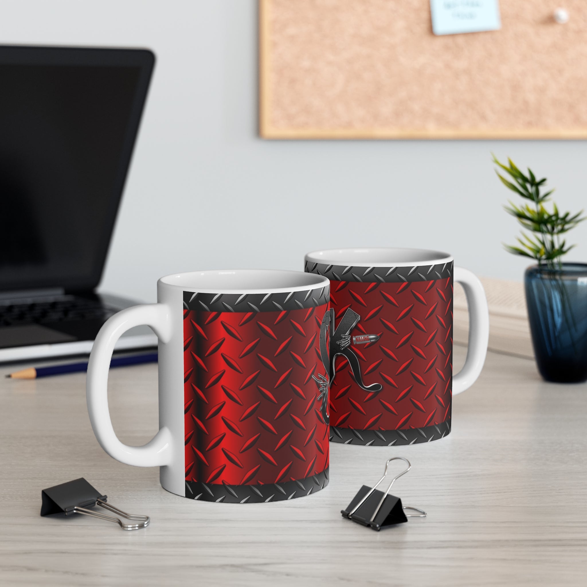 STK Ricochet Red/Silver Mug