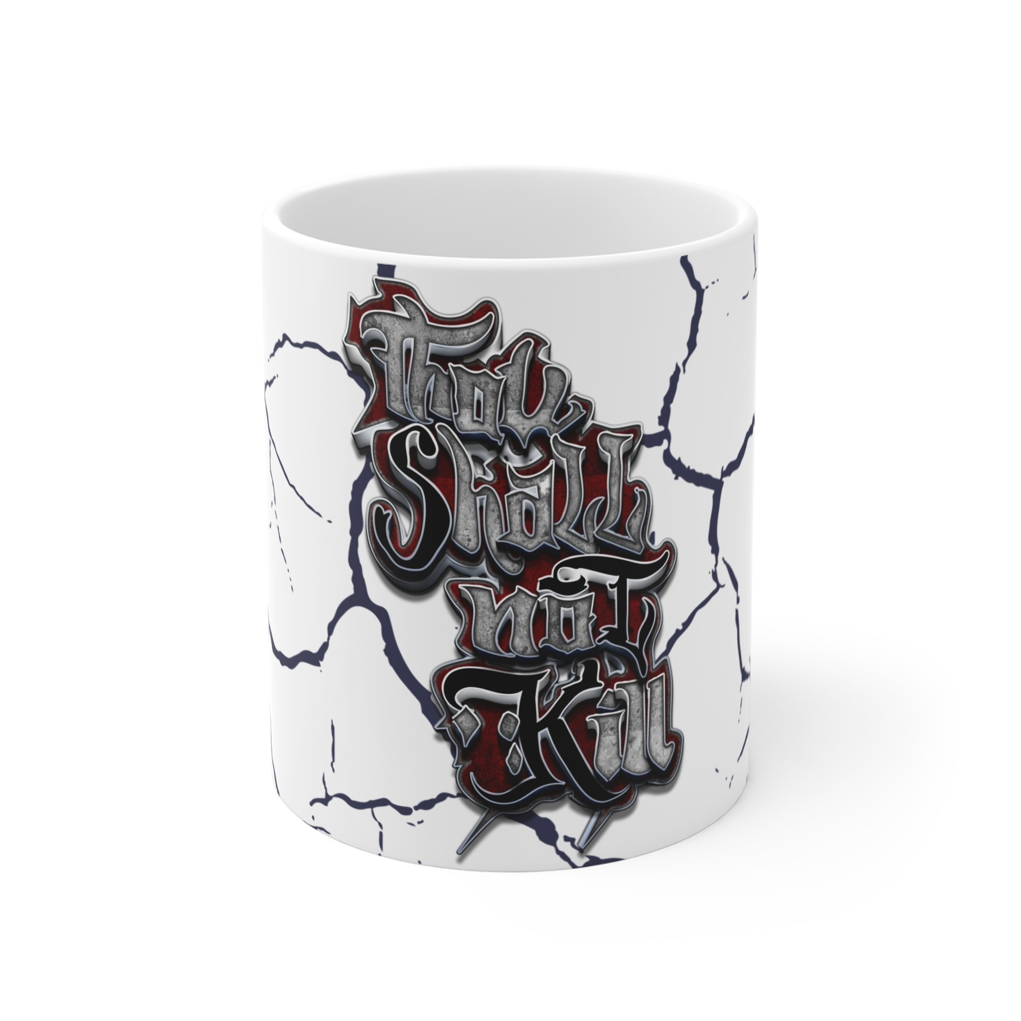 STK Crimson Thou Shall Not Kill Mug 11oz