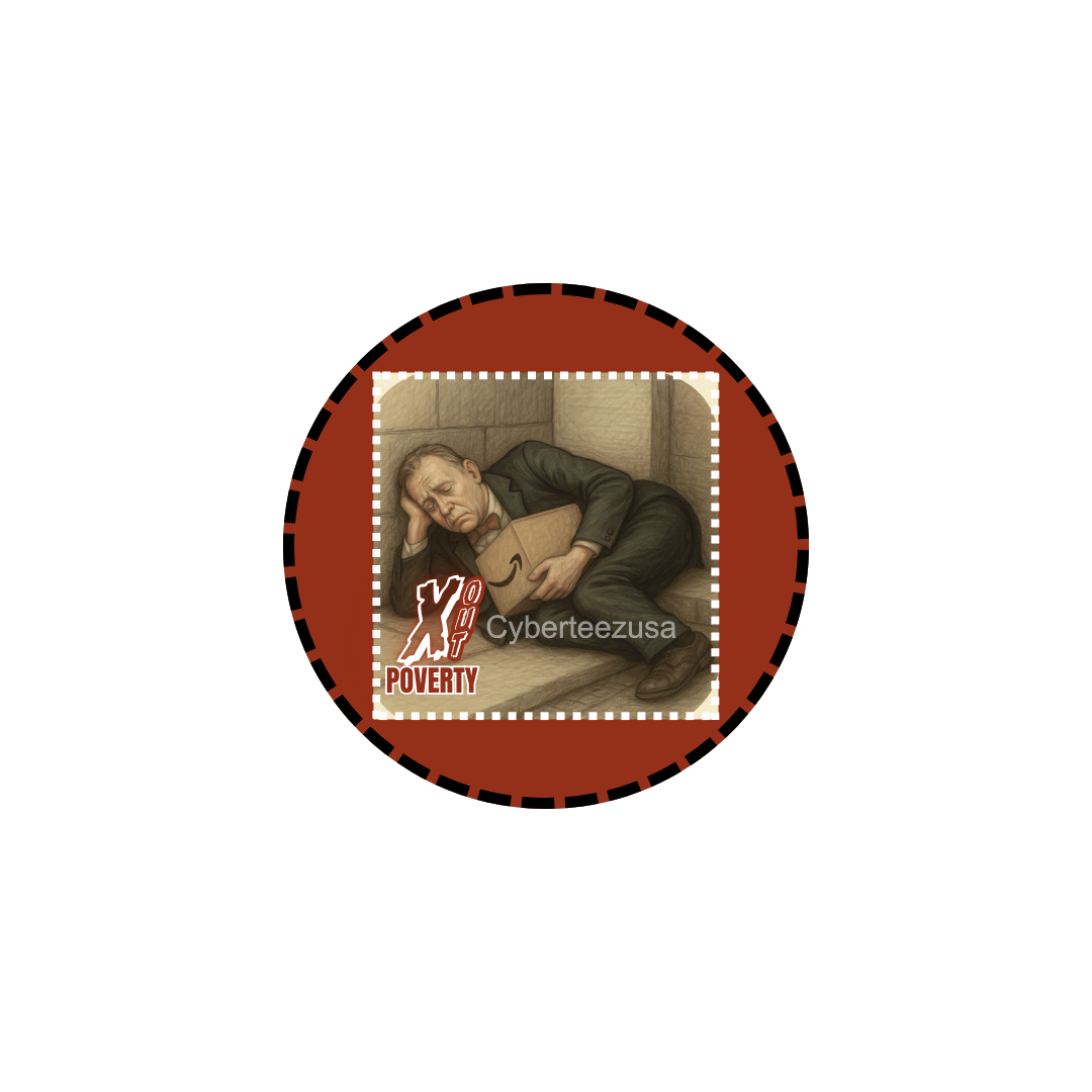 XOUT Poverty Digital Social Media Profile Pic Sticker Set of 4