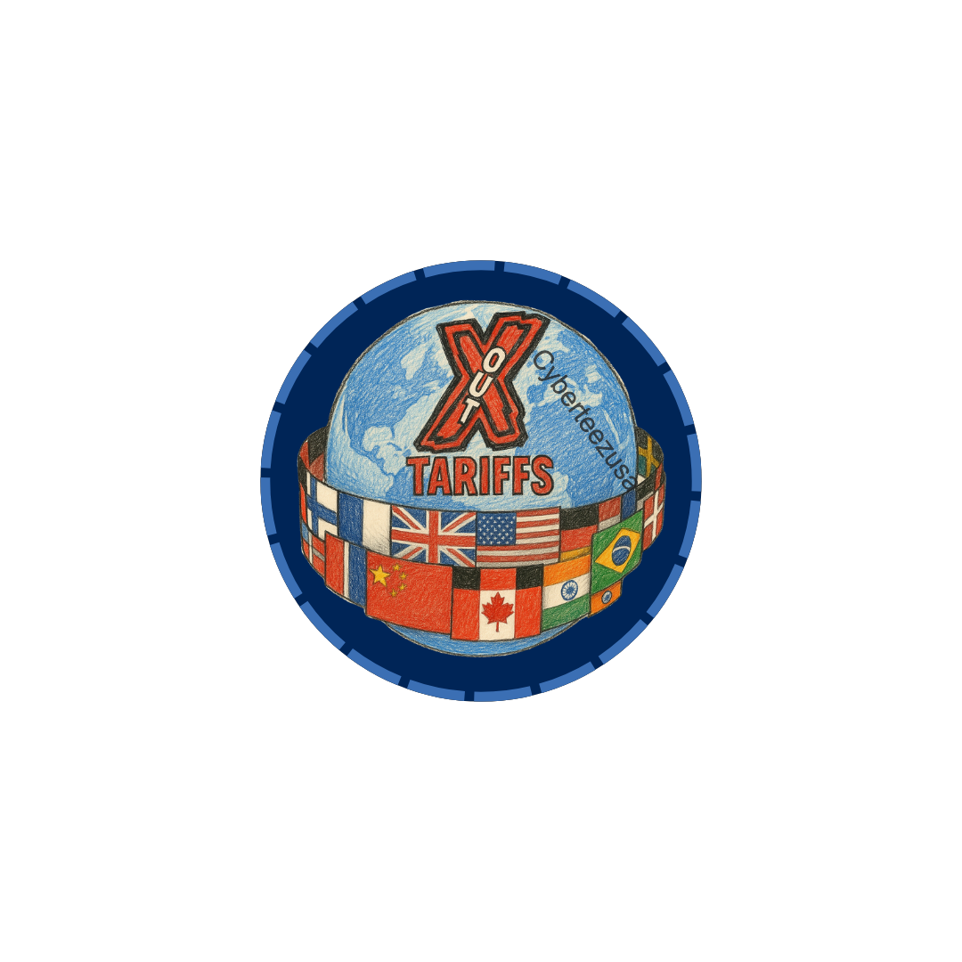 XOUT Tariffs -Digital Social Media Profile Pic Sticker Set of 4
