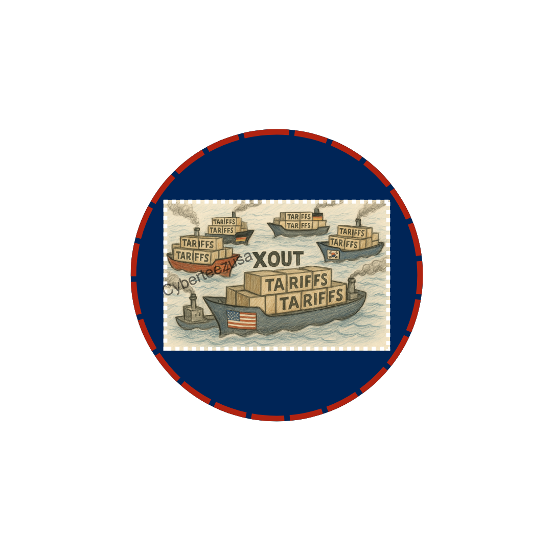 XOUT Tariffs -Digital Social Media Profile Pic Sticker Set of 4