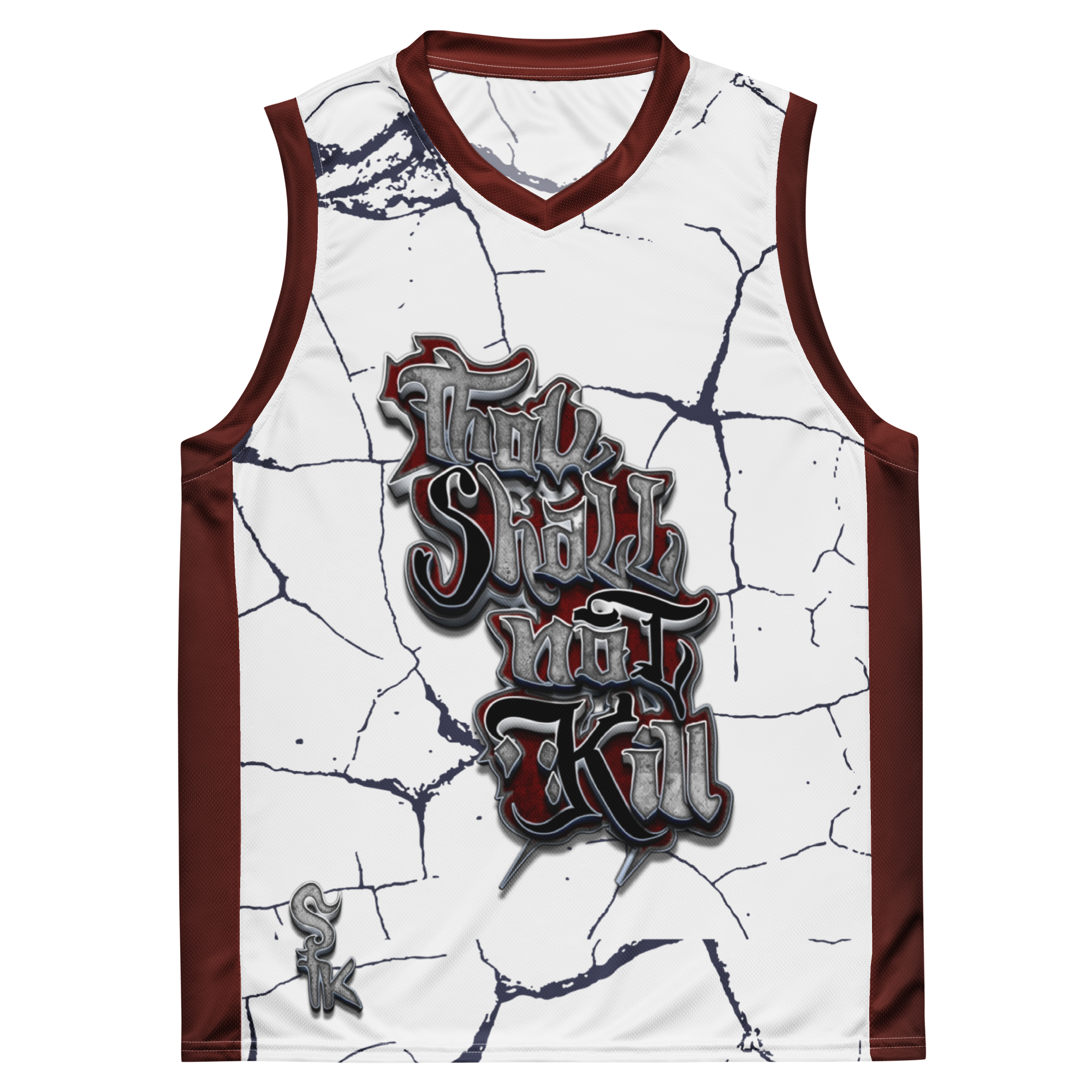 STK Crimson Thou Shall Not Kill basketball jersey