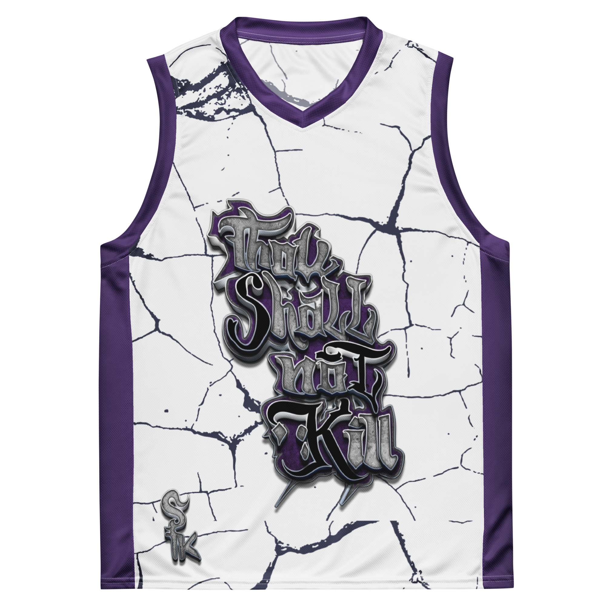 STK Purple Thou Shall Not Kill Unisex basketball jersey