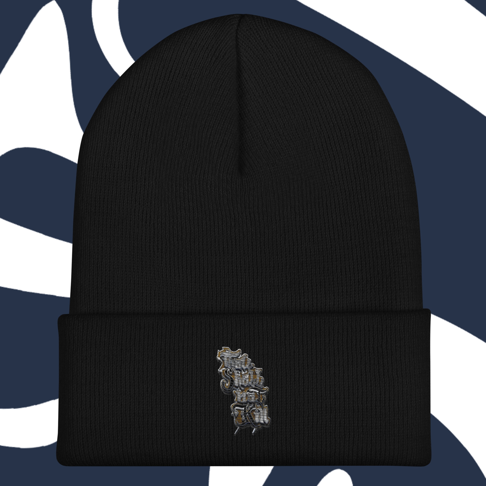 STK Gold Thou Shall Not Kill Cuffed Beanie